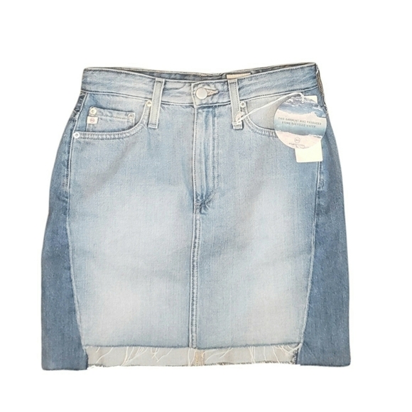 AG Jeans Vera Two Tone Mini Skirt - Picture 4 of 9